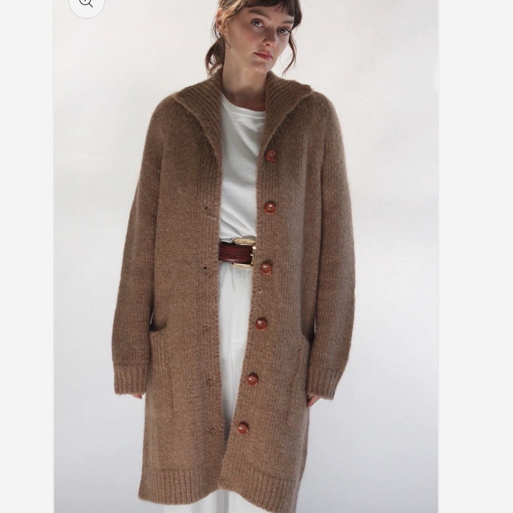 Na Nin Martie Knitted Suri Alpaca Sweater Coat - Picture 2 of 8